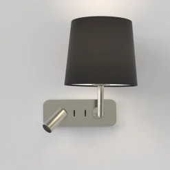 Side by Side vegglampe med skjerm