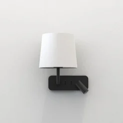 Side by Side vegglampe med skjerm