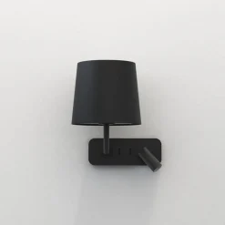 Side by Side vegglampe med skjerm