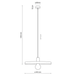 Sila takpendel 40 cm