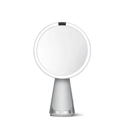 Simplehuman sminkespeil med lys, sensor og høyttaler