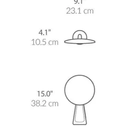 Simplehuman sminkespeil med lys, sensor og høyttaler