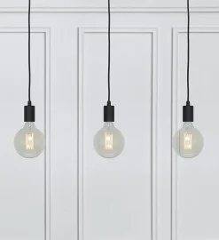 Sky pendel rett 3 lys - Svart - Svart