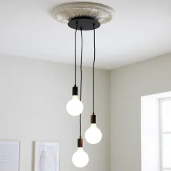 Sky pendel rund 3 lys - Svart - Svart