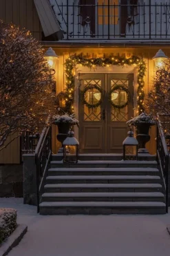 Slynge 19 meter - 120 minilys LED utendørs IP44 - Varmhvit (Amber)