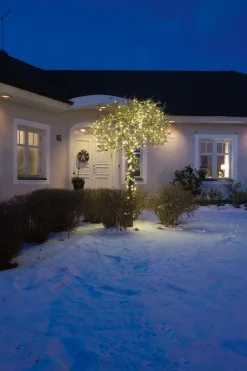 Slynge 19 meter - 120 minilys LED utendørs IP44 - Varmhvit