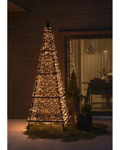 Slynge Cluster 1000 LED 27meter IP44 Frostet - Varmhvit