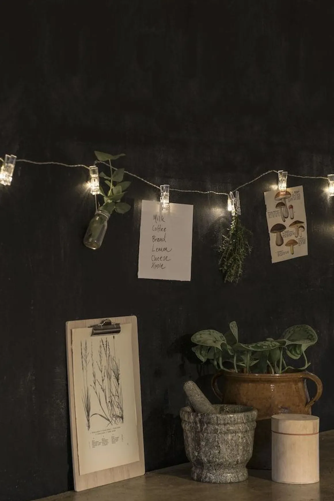 Slynge med 12 LED Fotoklyper