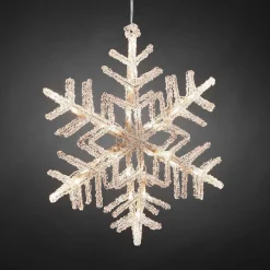 Snøfnugg 30 cm - Varmhvit