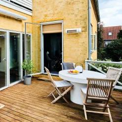 Solamagic Eco+ Pro terrassevarmer 2000W ARC m/Fjernkontroll - Hvit