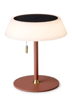 Solar portabel bordlampe utendørs IP54 oppladbar USB-C og solcelle