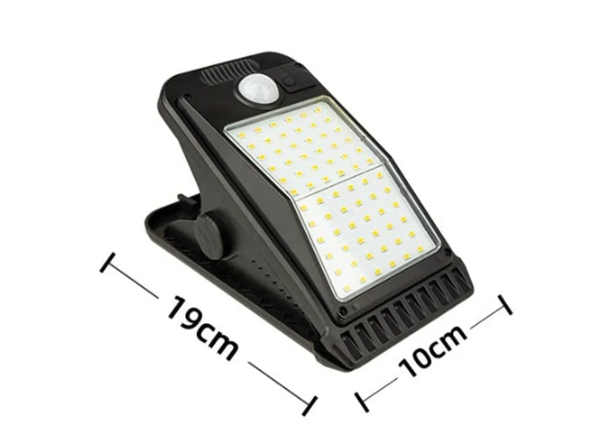 Solar Sensor clips vegglampe utendørs 4W 3000K IP65 - Solcelle