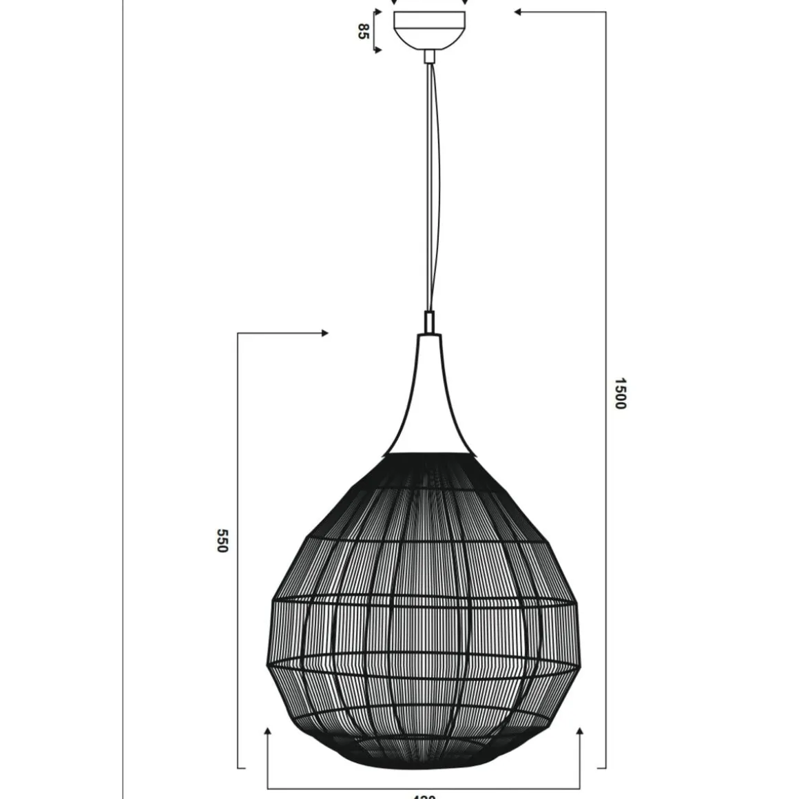 Soraya takpendel Ø42