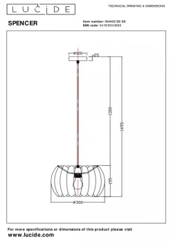 Spencer takpendel 30 cm