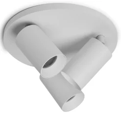 Spoton Circle takspot 3 lys GU10 - Hvit