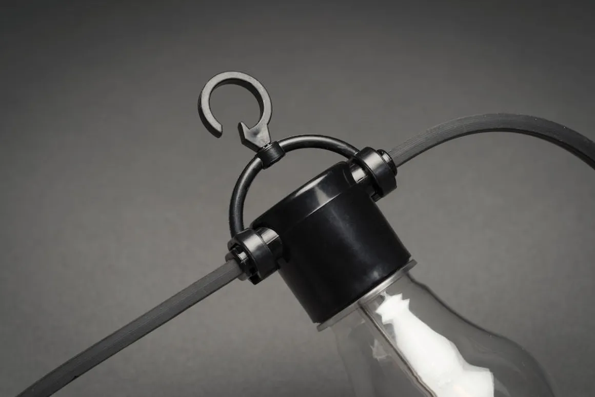 Startsett Lysslynge 10 lys med tykk ledning - Amber