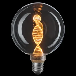 3-Steg DNA Clear Glob 125mm 3,6W 1800K - E27