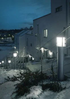 Stockholm pullert 1464 opalglass - Galvanisert stål