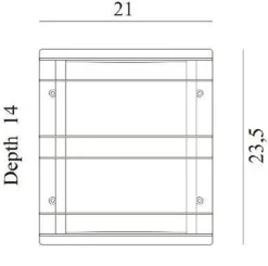 Stockholm veggskjold LED