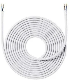 Stoffledning 4 meter uten jord - Hvit