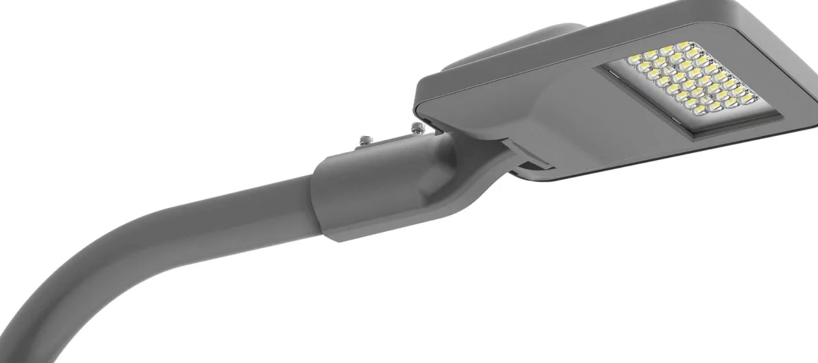 Stolpearmatur 50W 4000 Kelvin - Antrasitt grå