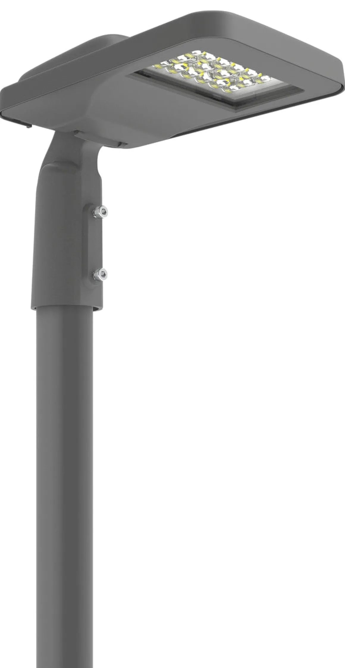 Stolpearmatur 25W 4000 Kelvin - Antrasitt grå