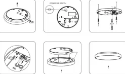 Stripe Trim 270 taklampe IP54 3000 Kelvin 18/24W Dimbar