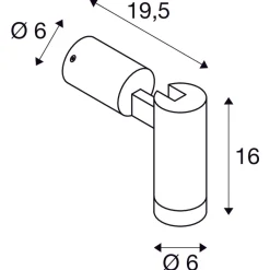 S-tube vegg/taklampe utendørs IP65