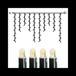 System led istapp 2 meter ekstraenhet varmhvit - Svart