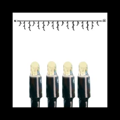 System led istappslynge 3 meter 50 lys varmhvit - Svart