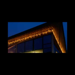 System led istappslynge 3 meter 50 lys varmhvit - Svart