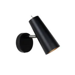 Texas vegglampe - Svart