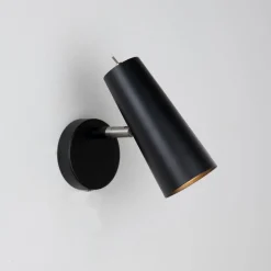 Texas vegglampe - Svart