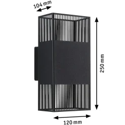 Tharin vegglampe opp/ned 2 x 3,7W 3000 Kelvin IP44