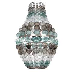 The Crown lysekrone 135 cm - Håndblåst glass