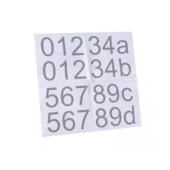 Thesi utendørs vegglampe med husnummer - Svart