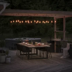 Tilleggsslynge 10 lys nedhengt utskiftbar - Amber