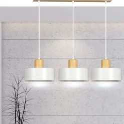 Torin trippel takpendel - Hvit/Tre