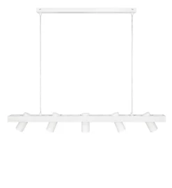 Torino pendel 5 lys - Hvit - Hvit