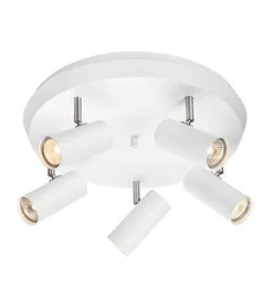 Torino taklampe 5 lys - Hvit - Hvit