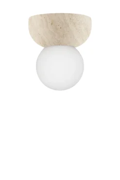 Torrano vegg og taklampe - Travertine