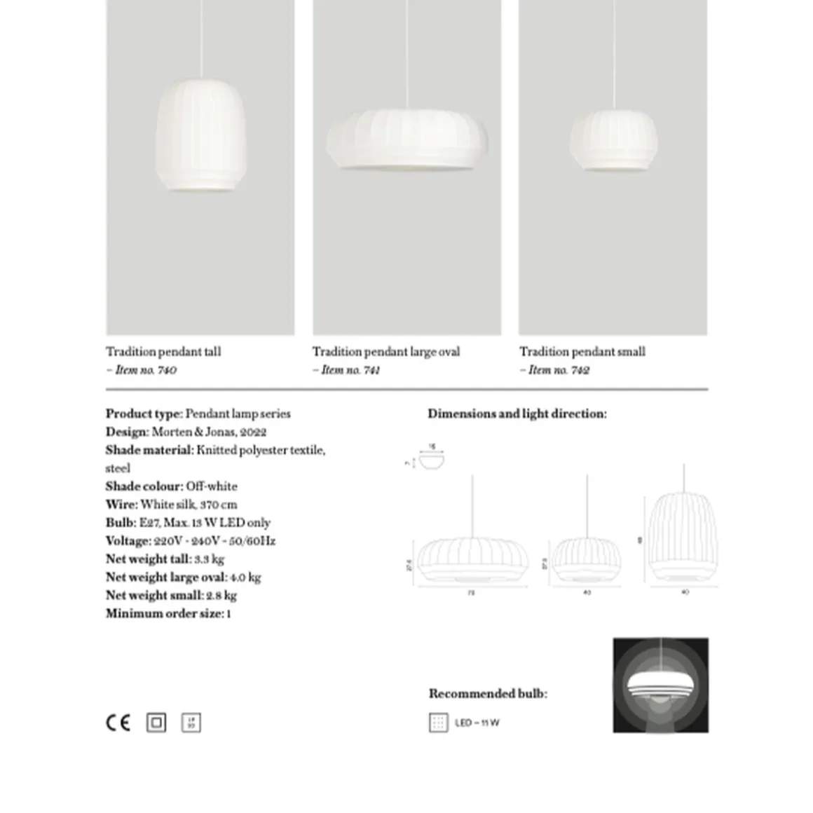 Tradition takpendel - Small