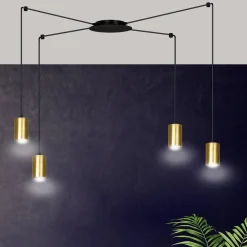 Traker 4 takpendel - Svart/Gullfarget