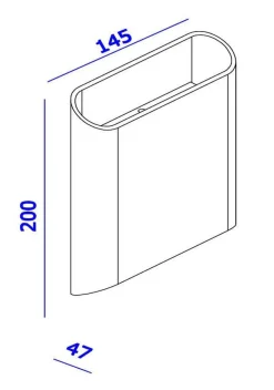 Trem K2 vegglampe 2 x 6W 3000 Kelvin - Dimbar