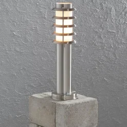 Trento pullert 45 cm - Rustfritt stål