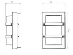 Trio mini utelampe E27