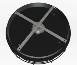 Trondheim takvifte 4 lys m/fjernkontroll - Svart/Trefarget