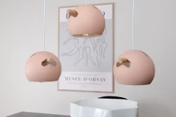 Tubbie takpendel 3 lys - Dusty Pink