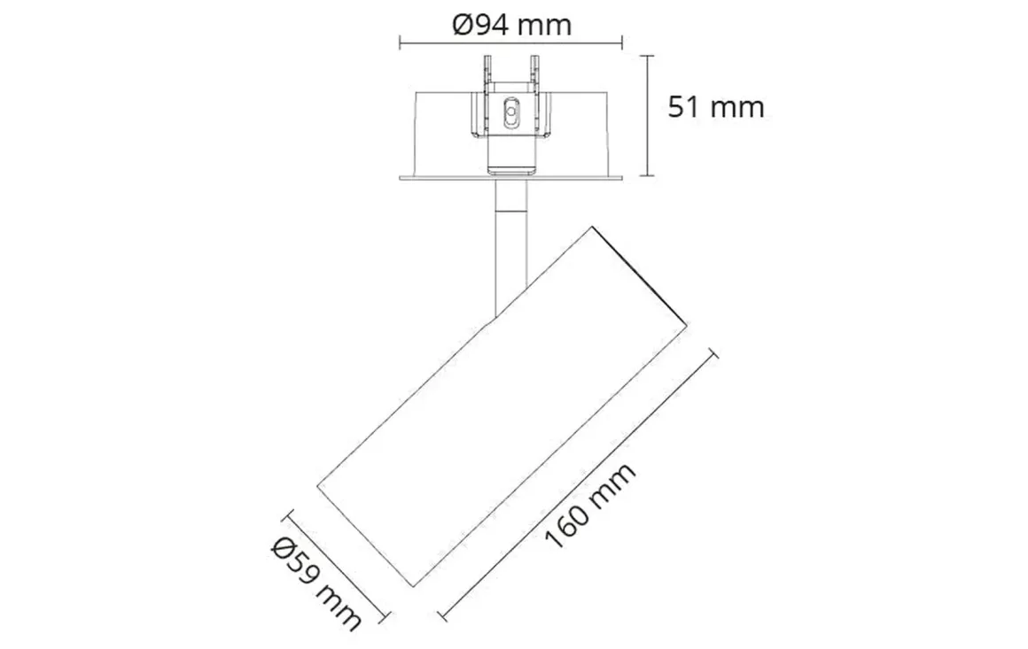 Tube Mini R TW Sort 620lm 2000-4000K Tunable White LEDDim
