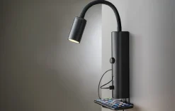 Tube vegglampe med USB 3000K dimbar